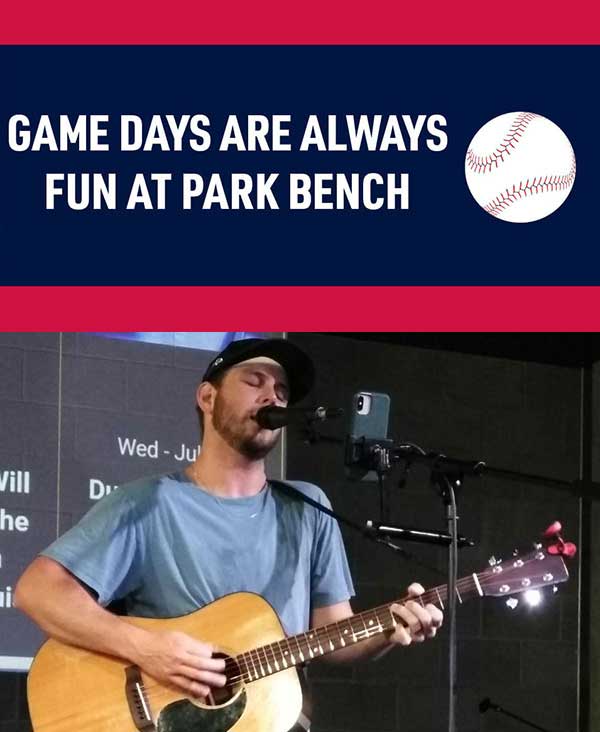 Nick Bryant playing at Park Bench