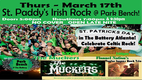 St Patricks Day at Park Bench Battery