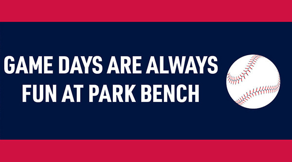 Braves Game Days at Park Bench