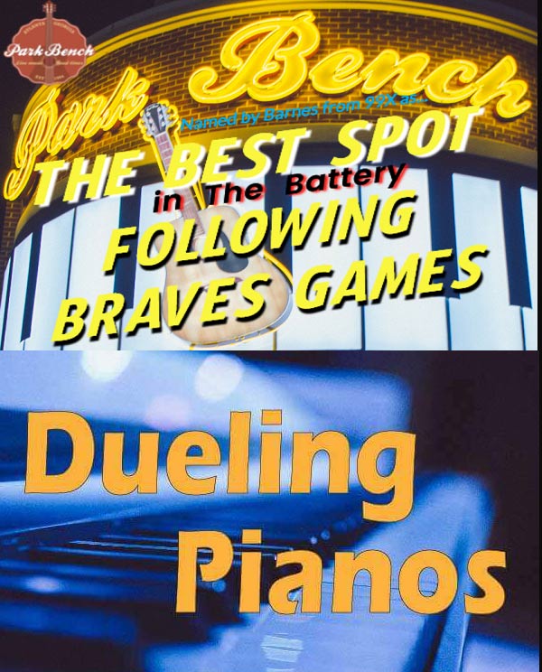 Dueling Pianos at Park Bench Battery after the Braves game