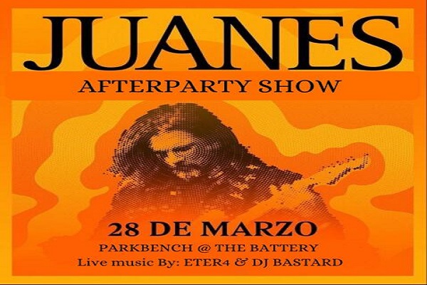 Juanes After Party at Park Bench