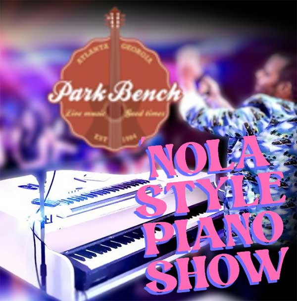 Nola style piano show at Park Bench in the Battery