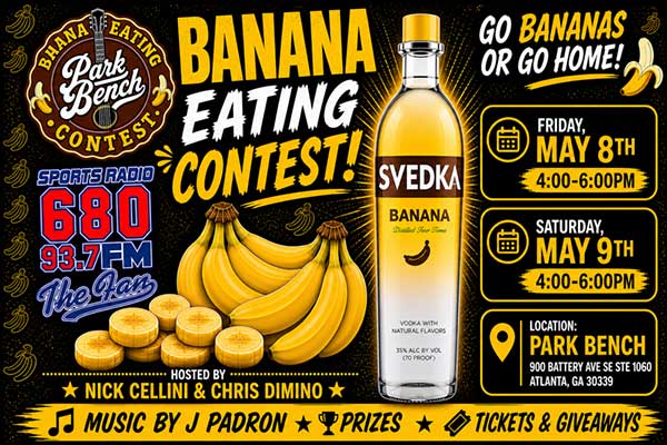 Savannah Bananas banana eating contest at Park Bench in the Battery